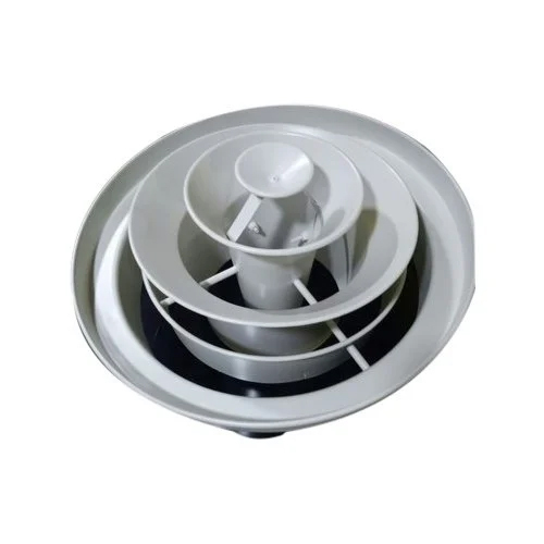Jet Nozzle Diffuser - Aluminum, Sizes 150-400mm, Grey | High Air Volume Delivery, Low Noise, Easy Installation & Maintenance
