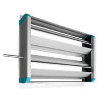 600 X 1200 Mm Aluminium Damper - Aluminum, 600 X 1200 Mm, Silver Color | Ventilation Solution For Industrial Airflow Regulation