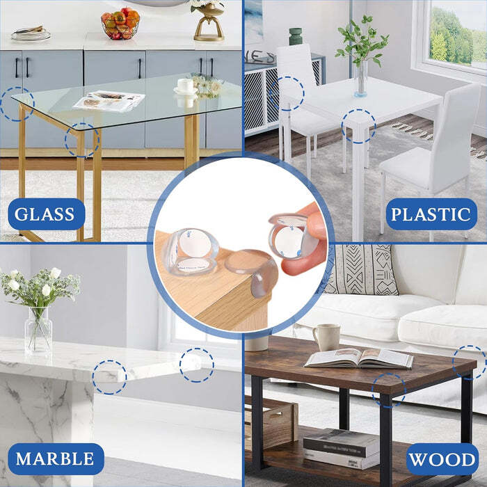 Corner , Edge Guards Clear Corner Protectors (Small 3 Cm / 10 Pcs Set)