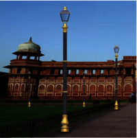 Decorative Cast Iron lamp pole with single light