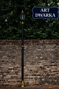 Decorative Cast Iron lamp pole with single light