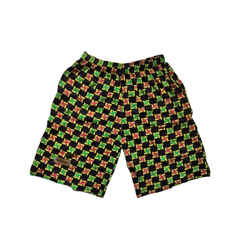 Green Printed Bermuda - Gender: Male