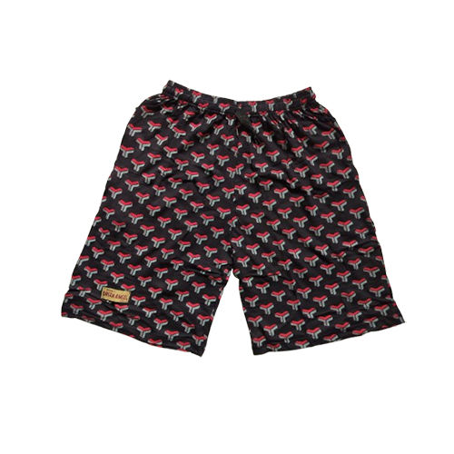 Maroon Printed Bermuda - Gender: Male