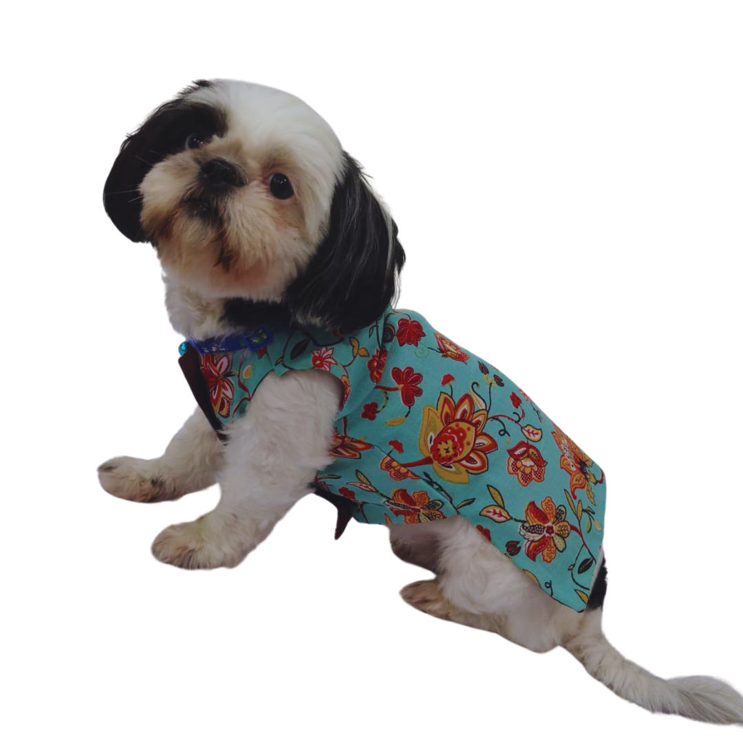 Flower Printed Kurta for Dogs and Cats