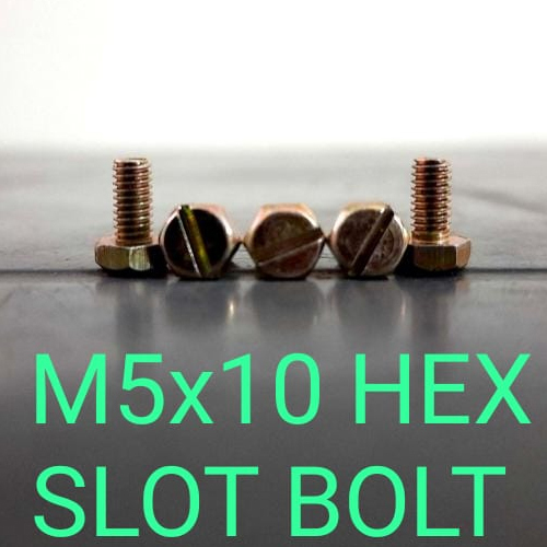 M5x10 हेक्स स्लॉट बोल्ट