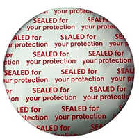 Printed Round Aluminium Foil - Color: Transaparent