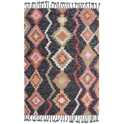 Ro-23-Sp-1222-B-Cw-1 Wool Hand Woven Rug - Feature: Washable