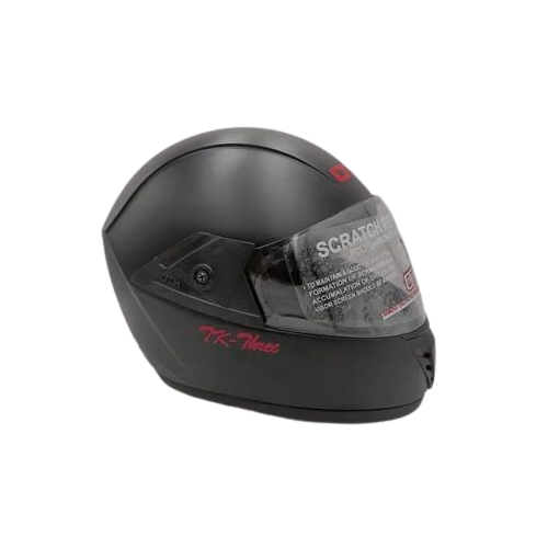 Plain Black Full Face Bike Helmet