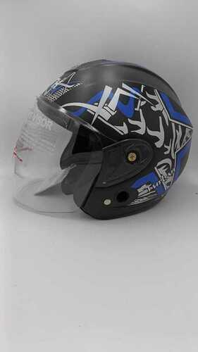 Open Face Graphic Helmet - Color: Multi Colour