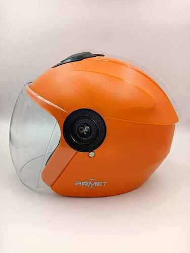 Armet Open Face Bike Helmet - Color: Orange