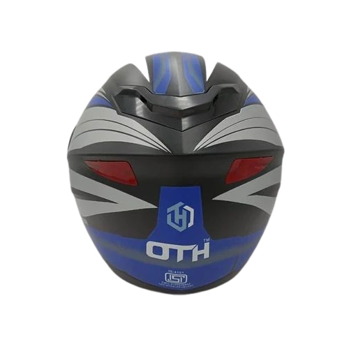 Scratch Resistant Flip Up Full Face Visor Helmet - Color: Multi Colour