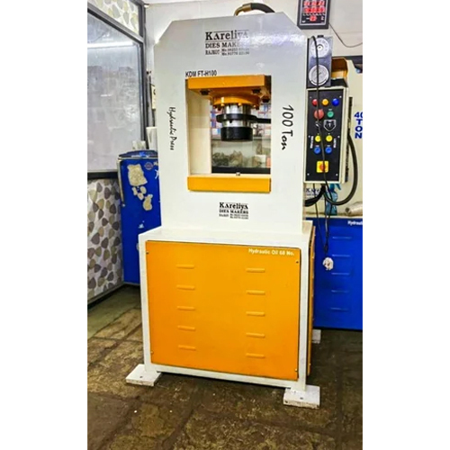 Hydraulic Gold & Silver Coin Press Machine - Color: White And Yellow