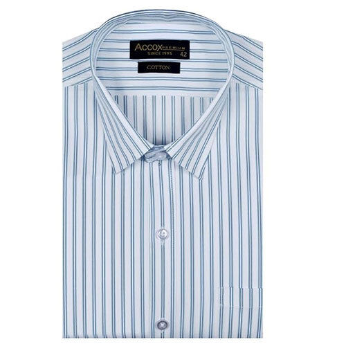 ACCOX Men's Striped Full Long Sleeves Regular Fit Cotton Formal Checkred Shirts(GCR77)