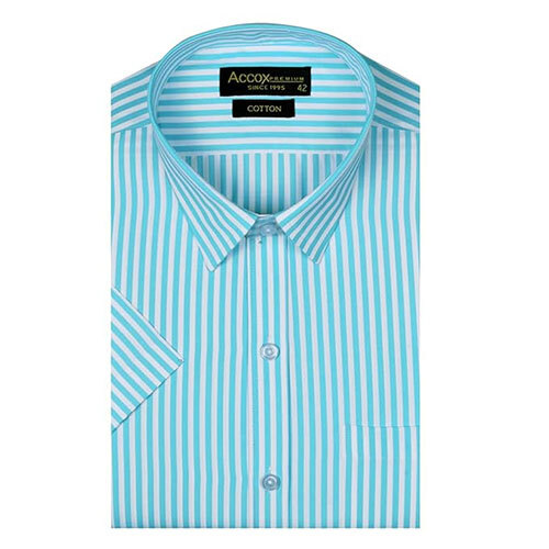 ACCOX Men's Half Sleeves Regular Fit Cotton Formal Checkred Shirts(GCR39)