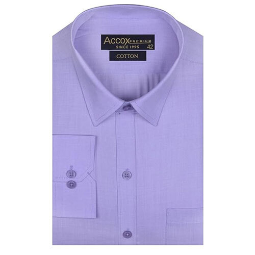 ACCOX Men's Cotton Full Sleeves Regular Fit Winter Wear Solid Plain Formal Shirt for Men (GCR291)