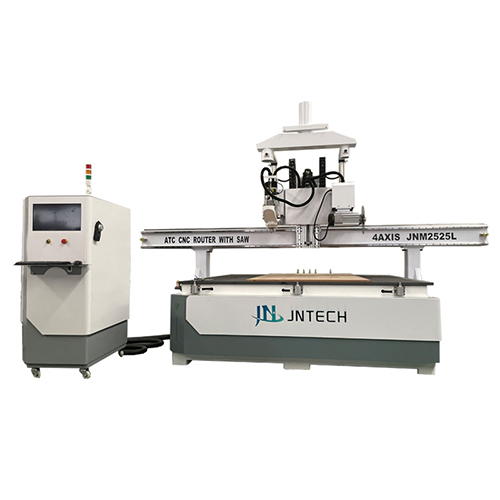JNM2525L 4 Axis CNC Router with Saw Blade Multi-Angle Cutting