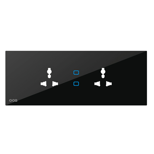 2 Non Dimmable Load 6A Socket Load 6A Wifi Touch Screen Switch