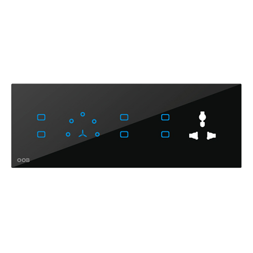 6 Non Dimmable Load 6A 1 Fan Regulator And Socket Load 6A Wifi Touch Switch