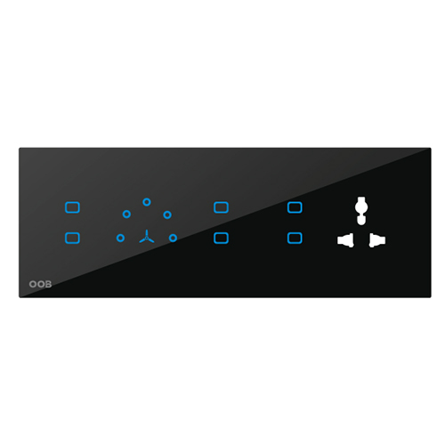 6 Non Dimmable Load 6A 1 Fan Regulator And Socket Load 6A Remote Touch Switch