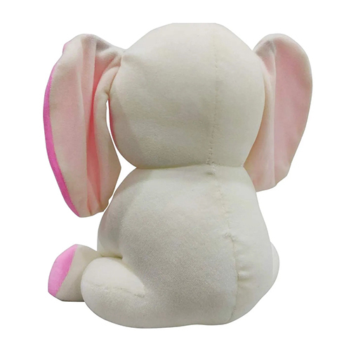 White Elephant Soft Toy - Cotton, Various Sizes, Multiple Colors | Highly Flexible, Ideal For Cuddling And Nap Time