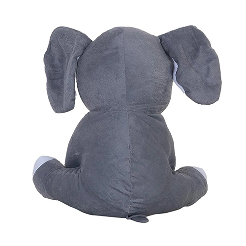 Gray Elephant Soft Toy - Cotton, Various Sizes, Available In Different Colors | Flexible Design For Playtime & Perfect For Cuddling