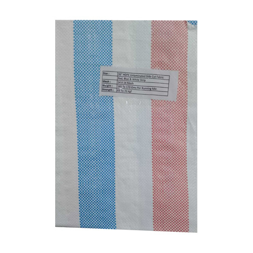 HDPE Unlaminated Colour Strips Fabric