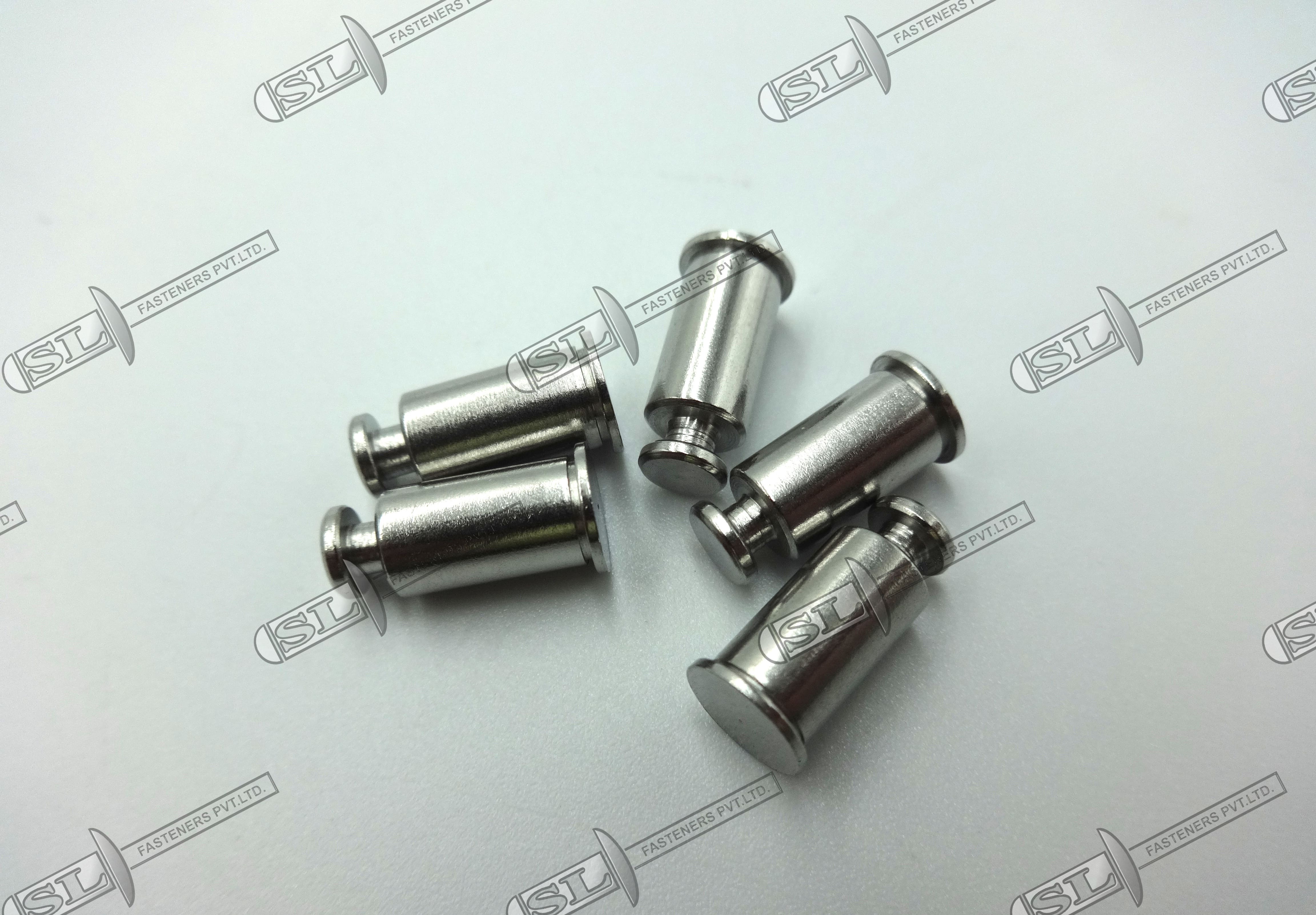 Key Hole Standoff Clinching Fasteners - Color: Silver