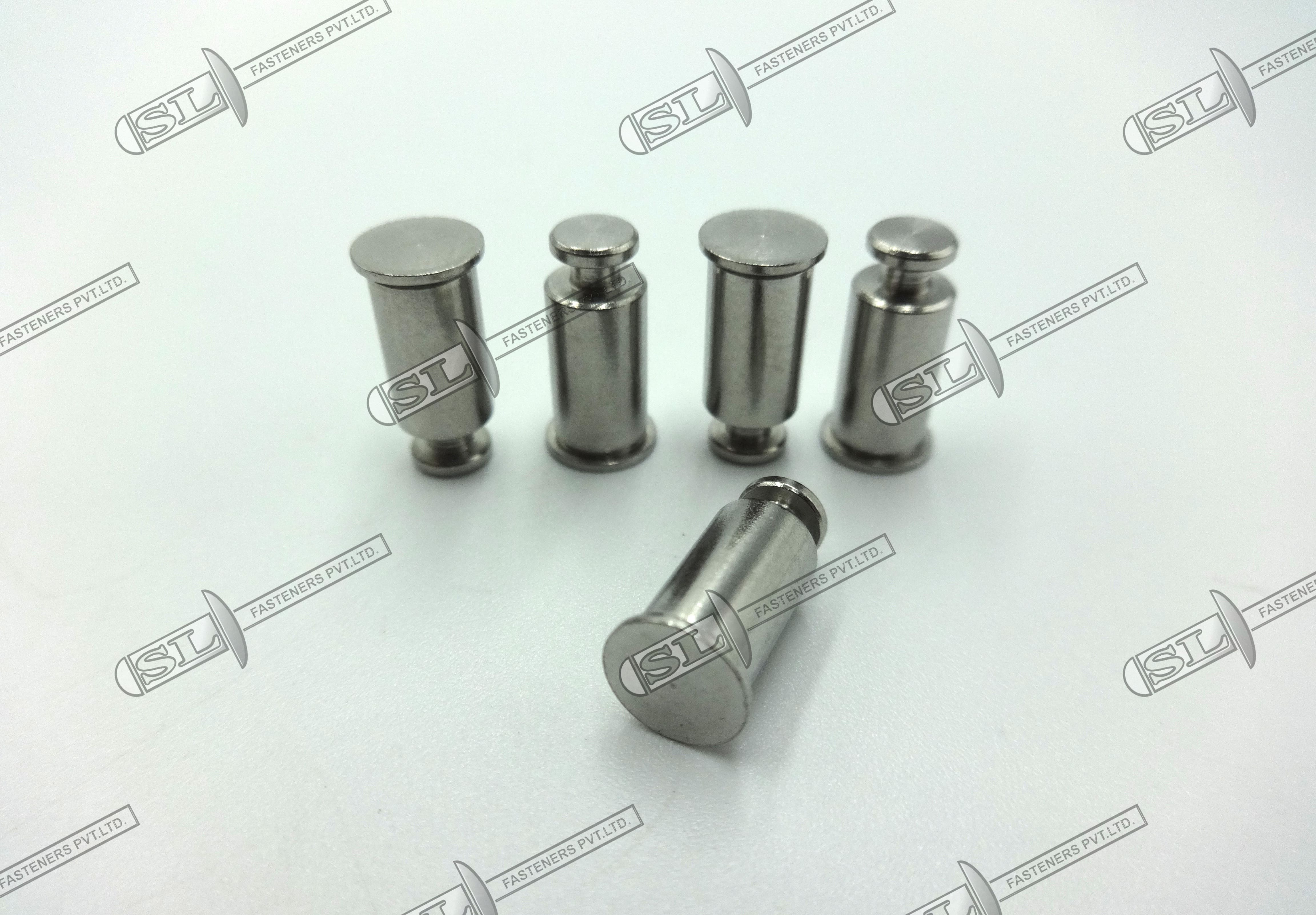 Key Hole Standoff Clinching Fasteners - Color: Silver