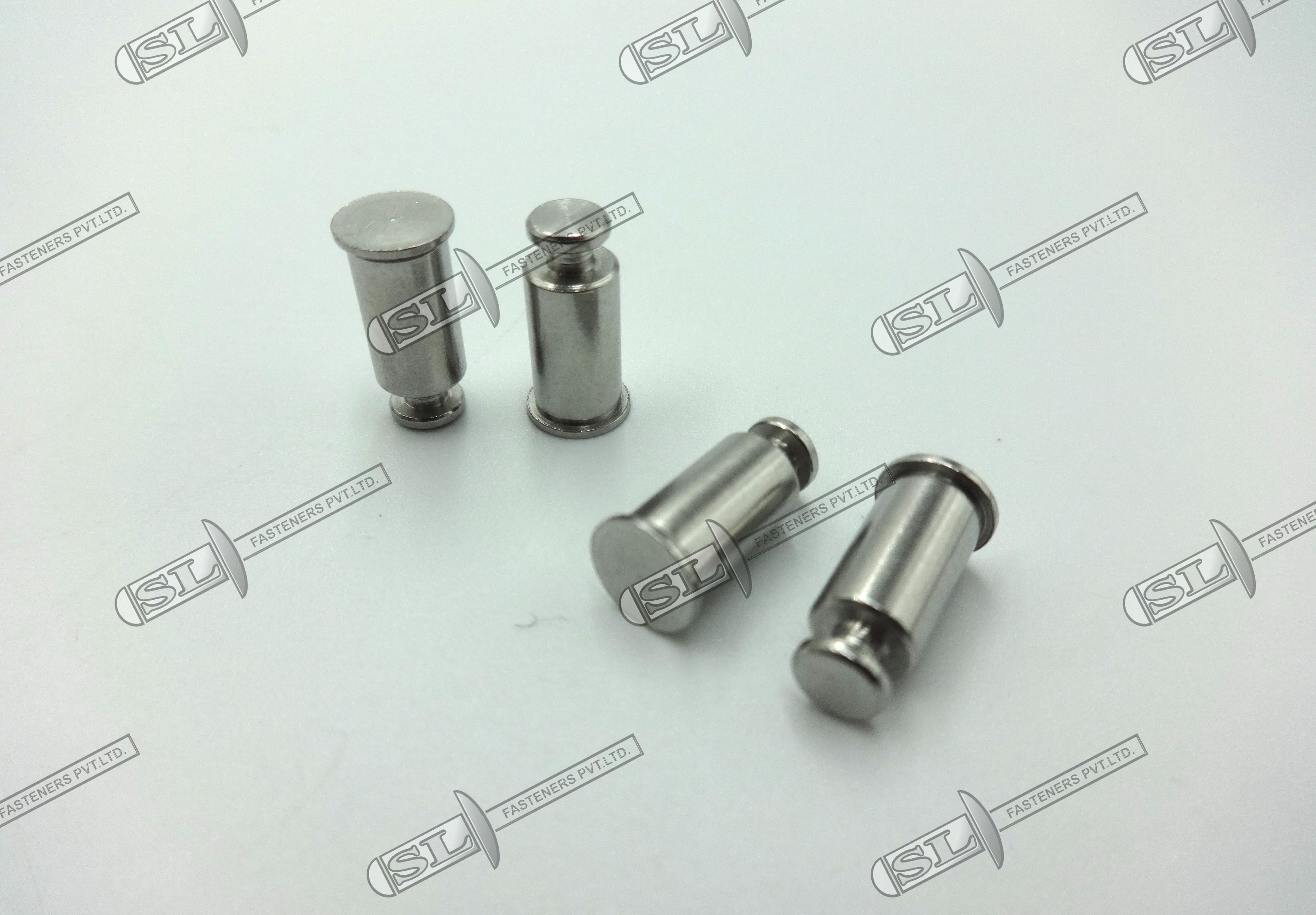 Key Hole Standoff Clinching Fasteners - Color: Silver