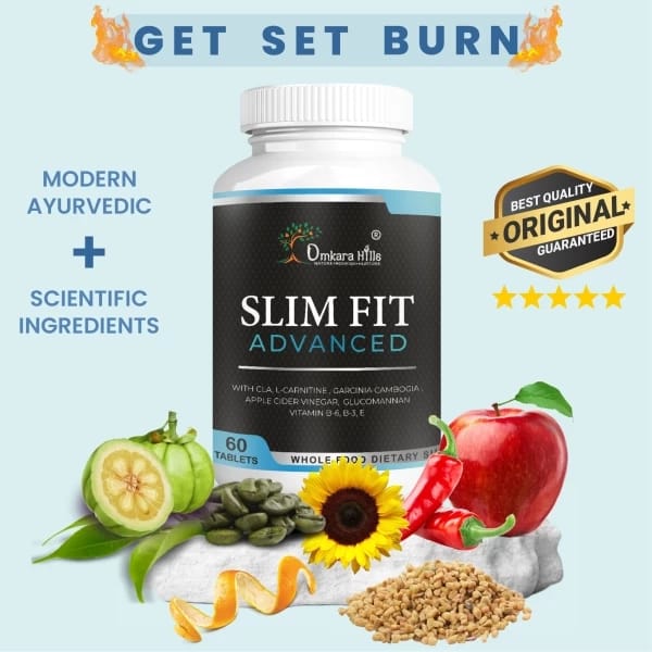 Sllim Fit Advanced Weight Loss Pill - Herbal Tablets , Appetite Suppressant, Metabolism Booster, Energy Enhancer for Men and Women