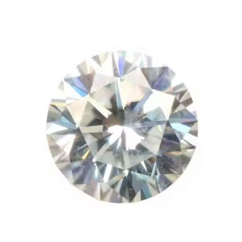 Loose Moissanite Round Brilliant Cut Genuine Moissanite Diamonds White G-H Color