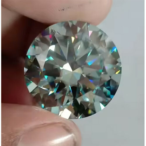 Fancy Blue Color Moissanite Round Loose VVS