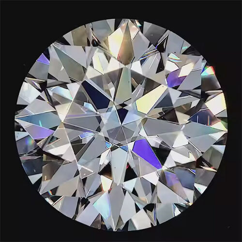 Loose Moissanite Stones Round Brilliant Cut Super White VVS Clarity Moissanite Diamonds