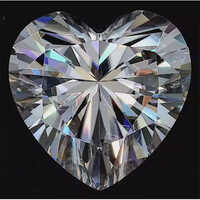 Loose Moissanite Jewelry Fancy Shape Colorless White Heart Cut Genuine Moissanite Diamonds - Grade: Industrial