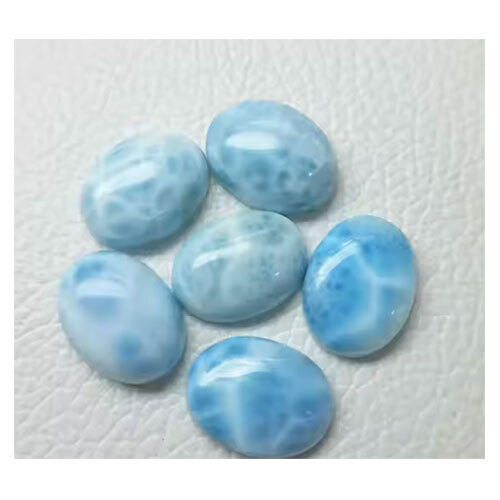 Oval Shape Larimar Gemstone