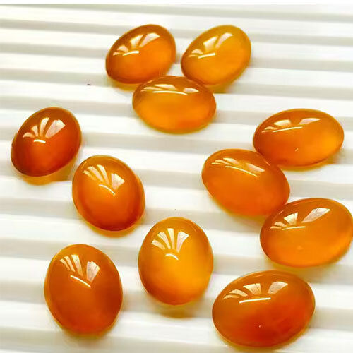 Calibrated Marquise Shape Orange Carnelian Gemstone - Grade: Industrial