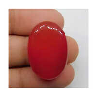 Genuine Red Carnelian Loose Gemstone - Industrial Grade, Standard Size, Natural Stone | Oval Shape, Vibrant Red Color