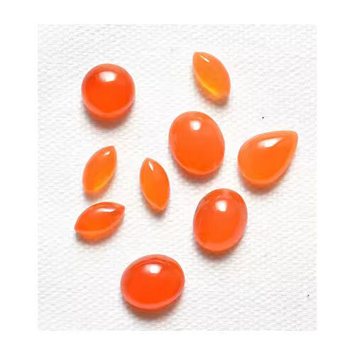 Carnelian Cabochons Loose Gemstone Puffed Mix Shape - Grade: Industrial