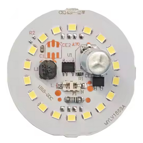 DOB LED PCBA board power 15W A70 18pcs size 51.9x51.9mm SMT electrolysis 6.8uf Current 400v 100-120mA