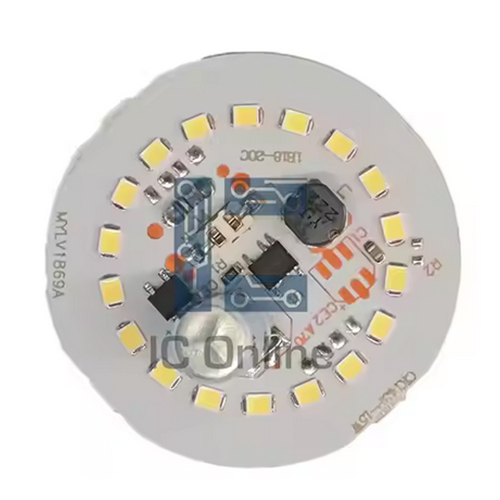 LED PCBA board power 7W A60 9pcs size 45.8x45.8mm SMT electrolysis 3.3uf 400v Current 100-120mA DOB