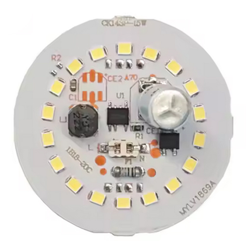 DC-DC DOB LED PCBA board power 5W A50 5pcs LED size 32.8x32.8mm SMT electrolysis 1uf 10v Bom SMT PCBA