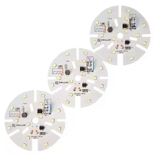 Downlights Dob Led Pcba Board Power 6W 14Pcs 6V 1W Size 48X48Mm Smt Electrolysis 2.2Uf 400V Current 100-120Ma - Base Material: Hdi