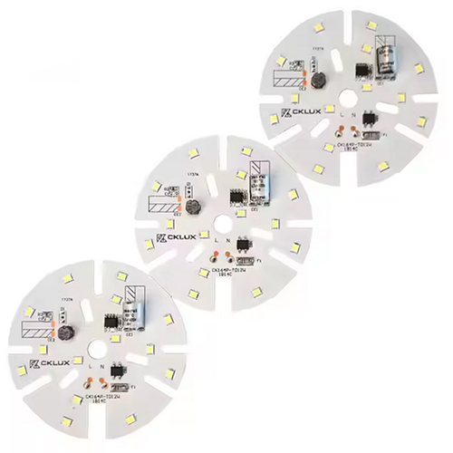 DOB PCBA power 6W LED 14pcs 36V 1W size 48x48mm SMT electrolysis 2.2uf 400v Current 18-20mA Downlights LED PCBA board