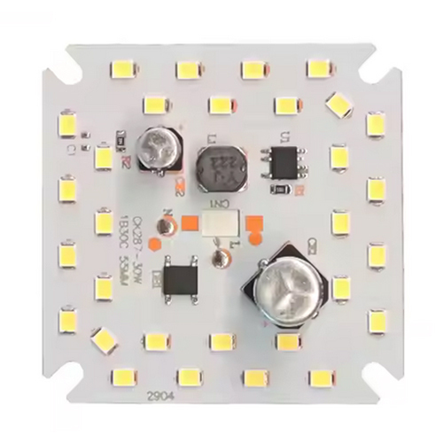 DOB Plastic aluminum LED PCBA board power 20W T80 LED 18pcs size 47.6x47.6mm SMT electrolysis 4.7uf 400v Current 100-120mA