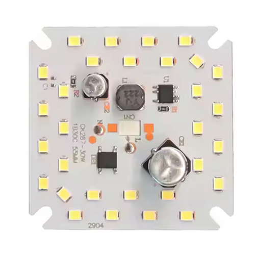 DOB Plastic aluminum LED PCBA board power 15W T70 LED 14pcs size 43x43mm SMT electrolysis 4.7uf 400v curren 100-120mA service