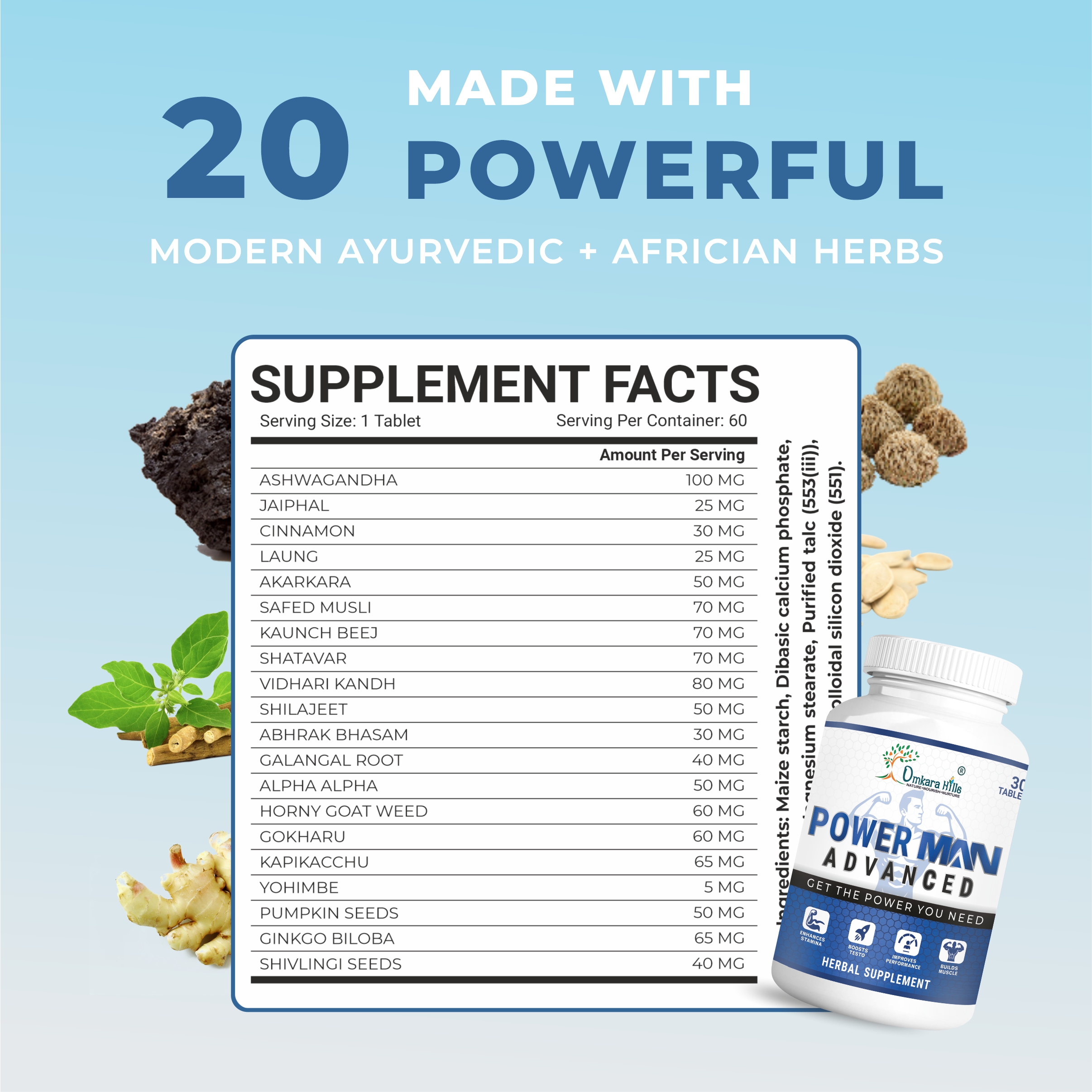 Herbal Health Power Capsules - Best Before: 24 Months