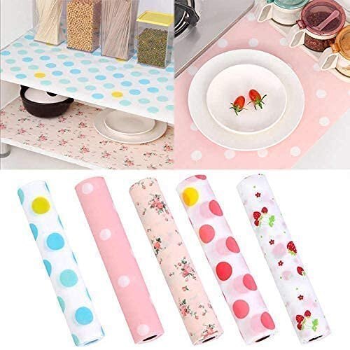Mitsico Cushion Sheet 30*300 - Pvc Waterproof Mat , Non-slip, Multi-color, Dust-proof & Odor-absorbing For Kitchen, Drawers & Closets