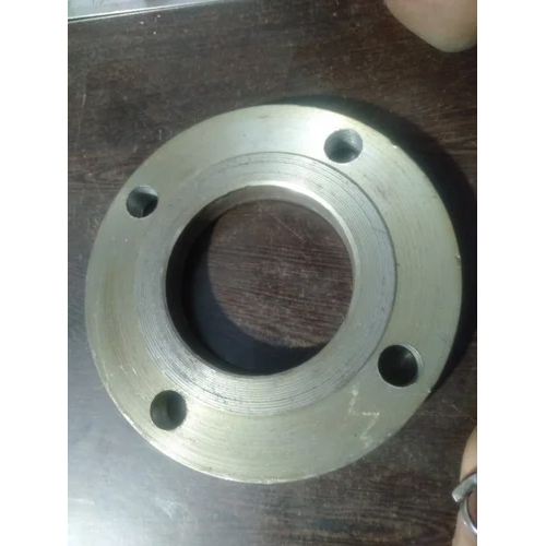 MS Flange - MS Material, 3 Inch Round Size, Silver Color | Industrial Application, Durable Design