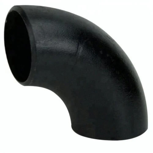 Ms Pipe Elbow - Mild Steel, 4mm Thickness, Matte Black Finish | Round Shape, Versatile Application