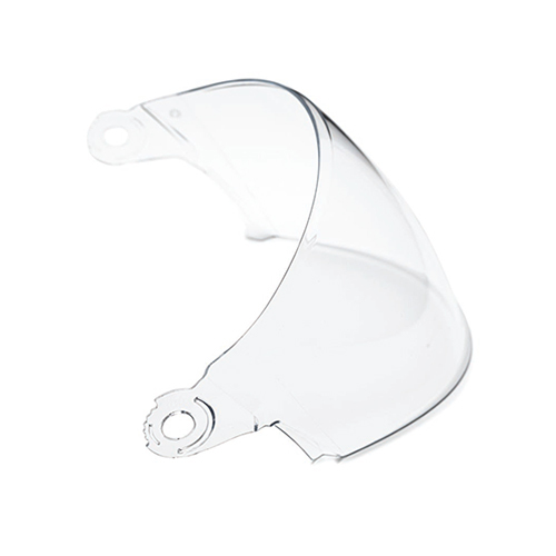 Designer Jet Open Face Long Visor With Child Part - Color: Transparent